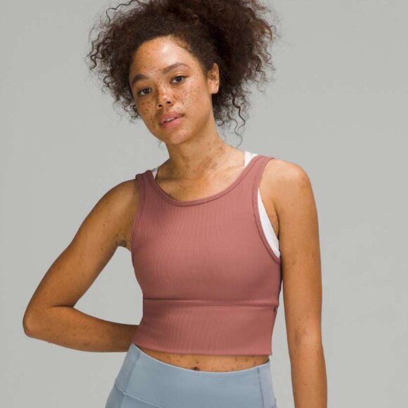 lululemon athletica Tops - Lululemon Power Pivot Tank Rib Spiced Chai SIze 12
